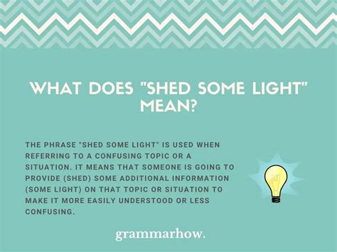 shed a light synonym